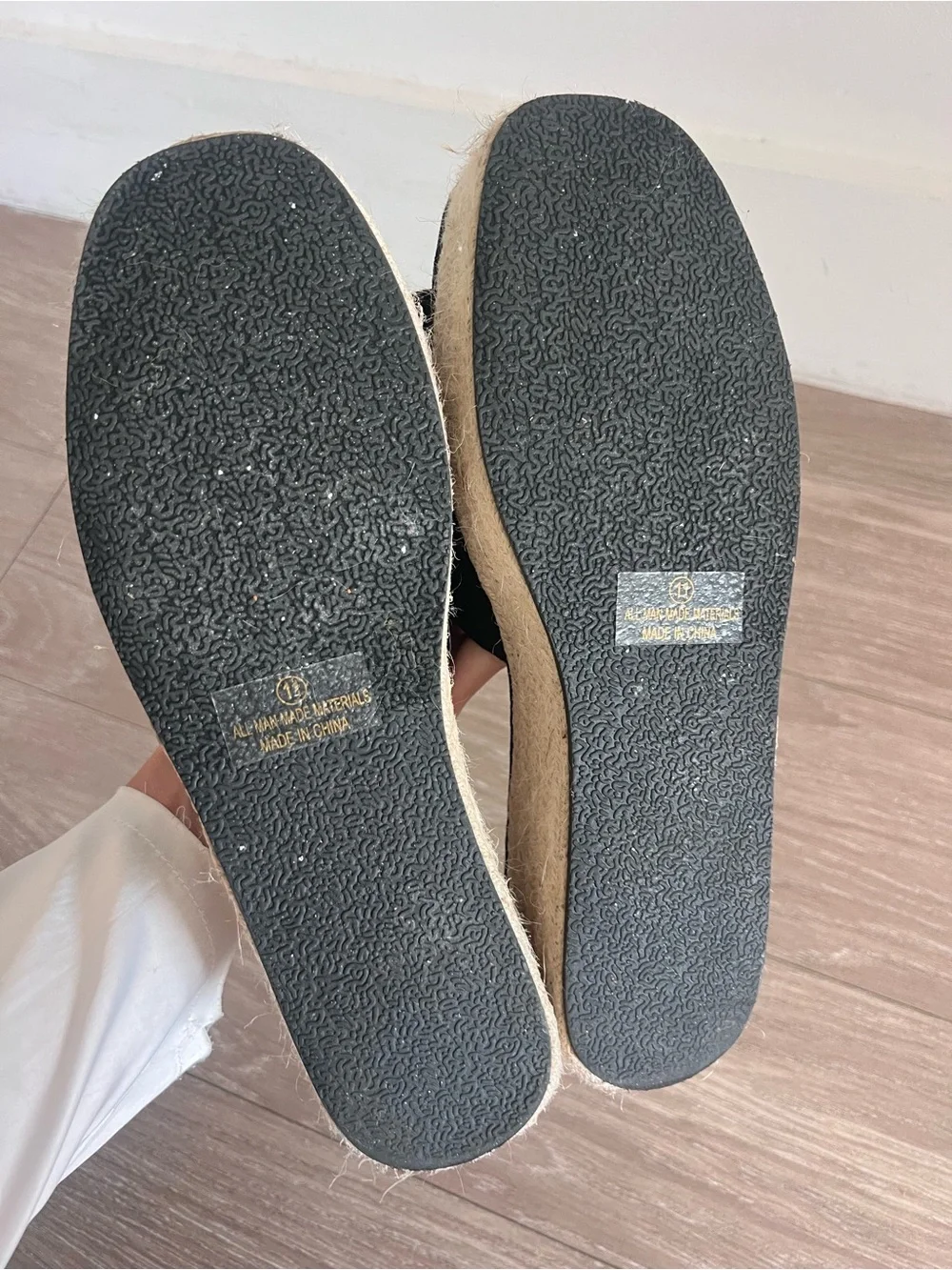 Lulu's Black Platform Espadrille Slide with Braided Sole